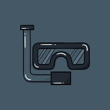Diving goggles illustration Stock Illustration