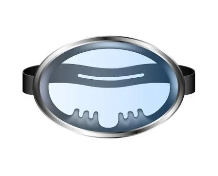 Diving goggles in retro design Stock Illustration