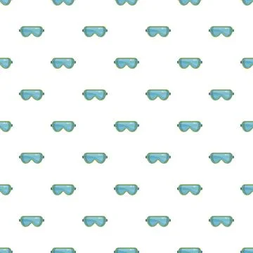 Diving goggles seamless pattern for aquatic design Stock Illustration
