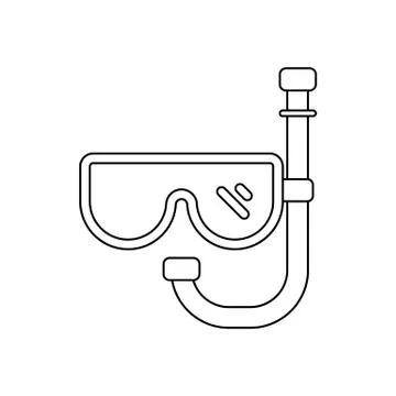Diving googles icon Stock Illustration
