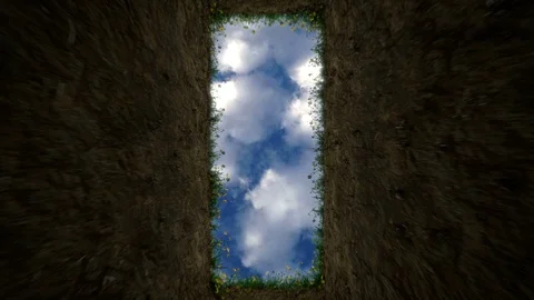 Diving to the grave Video stock 89990454