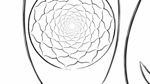 Diving into human head illustration animation Stock Footage 223162477