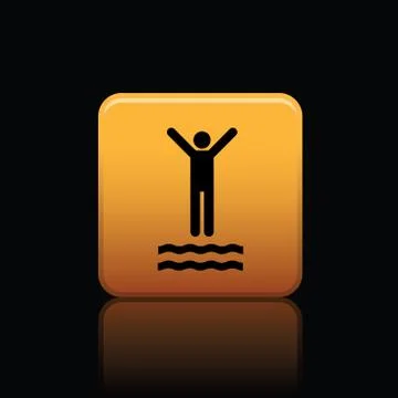 Diving icon web Stock Illustration