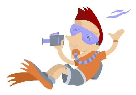 Diving Stock Illustration