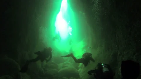 Diving to light Video stock 24775160