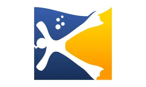 Diving Logo Design Template Vector Stock-Illustration