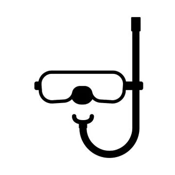 Diving mask icon. Stock Illustration