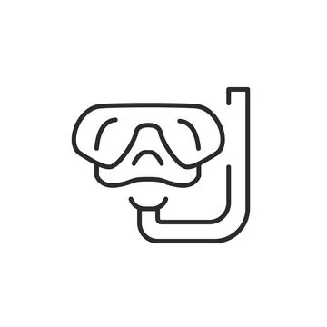Diving Mask Icon Stock Illustration