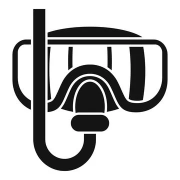 Diving mask icon simple vector. Active sport Stock Illustration
