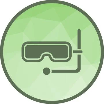 Diving Mask icon vector image. Stock-Illustration
