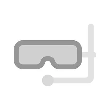Diving Mask icon vector image. Stock Illustration
