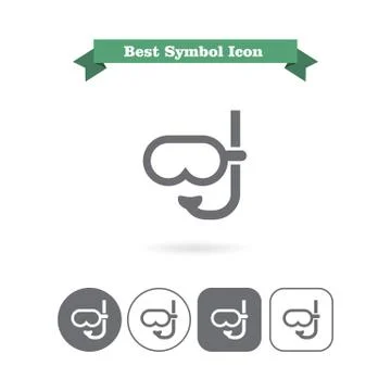 Diving mask Stock-Illustration