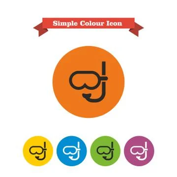 Diving mask Stock-Illustration