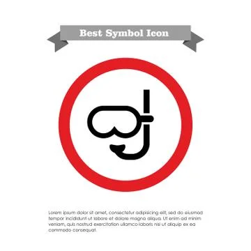 Diving mask Stock-Illustration