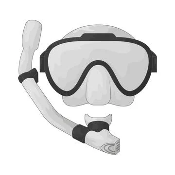 Diving mask illustration Stock Illustration