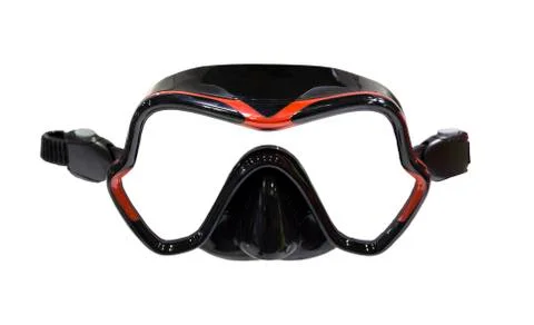 A diving mask isolated on a white background Stock Photos