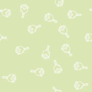 Diving mask line seamless pattern sign 스톡 일러스트