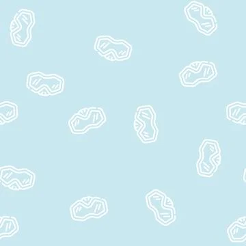 Diving mask line vector seamless pattern Stock Illustration