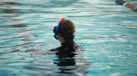 Diving pool 04 Stock Footage 12630646