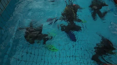 Diving pool 07 Stock Footage 12630462