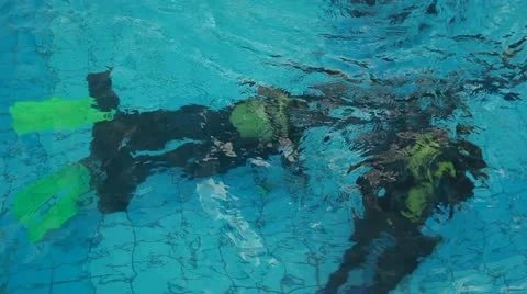 Diving pool  31 Stock Footage 12625792