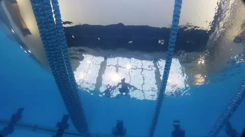 Diving pool Stock Footage 10772310