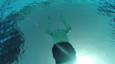 Diving pool Surfacing 1080.mp4 Stock Footage 40584090