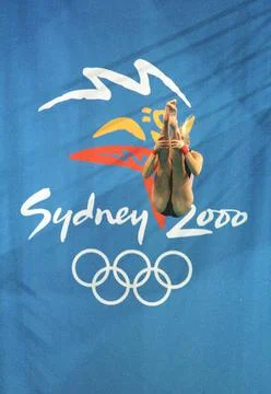 Diving practice at Aquatic Centre Olympic Park Sydney Sydney Olympics  Australia 스톡 사진