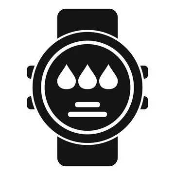 Diving professional watch icon simple vector. Energetic adventure Stock Illustration