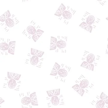 Diving reflex glyph seamless pattern Stock Illustration