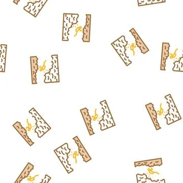Diving in rocks and caves vector seamless pattern イラスト素材
