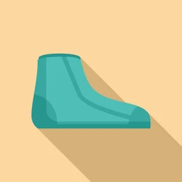 Diving scuba sock icon flat vector. Pool equipment Stock Illustration