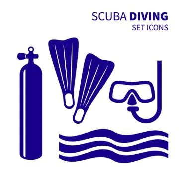 Diving set Stock Illustration