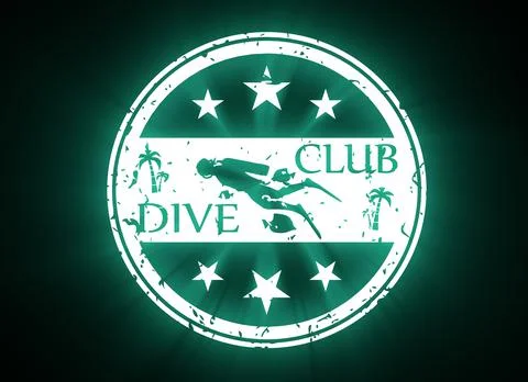 Diving sport concept Stock Illustration
