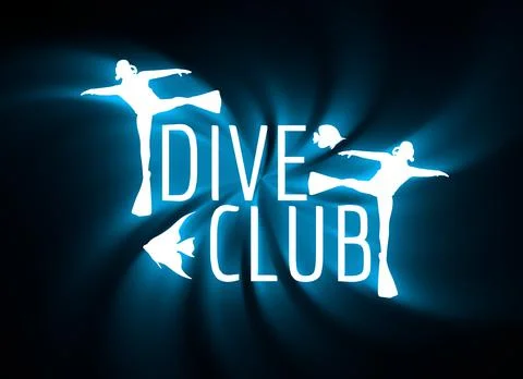 Diving sport concept Stock Illustration