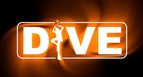 Diving sport concept Stock Illustration