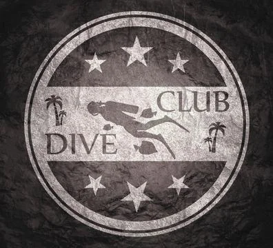 Diving sport concept Stock Illustration