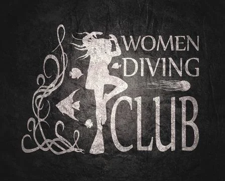 Diving sport concept Stock Illustration