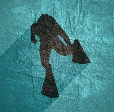 Diving sport concept Stock Illustration