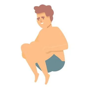 Diving student icon cartoon vector. Underwater sport Stock Illustration
