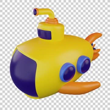 A diving submarine Stock Illustration