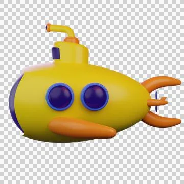 A diving submarine Stock Illustration