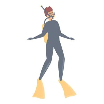 Diving swimmer icon cartoon vector. Swim pool Stock Illustration
