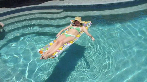 Diving in Swimming Pool Stock Footage 736165