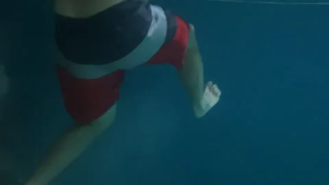 Diving Through Riviera Maya Cenotes Stock Footage 245027285