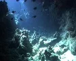 Diving through an underwater cave SD Footage