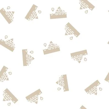 Diving tours glyph vector seamless pattern Illustrazione stock