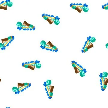 Diving tours isometric icon seamless pattern Illustrazione stock