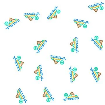 Diving tours vector seamless pattern Illustrazione stock