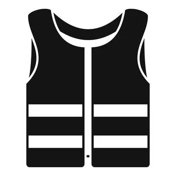 Diving vest icon simple vector. Water summer travel Stock Illustration